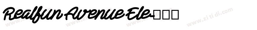 Realfun Avenue Ele字体转换